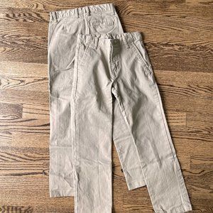 NWOT Old Navy boys Straight Built-in Flex Uniform pants - 8 Slim - 2 pack